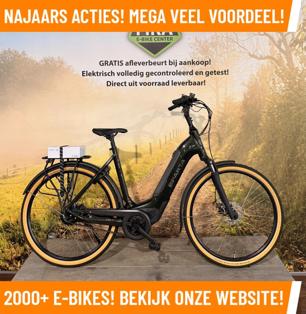 Sparta C-Grid Ultra Elektrische fiets met BOSCH BES 3 motor, 55 tot 59 cm, Nieuw, 50 km per accu of meer, Sparta