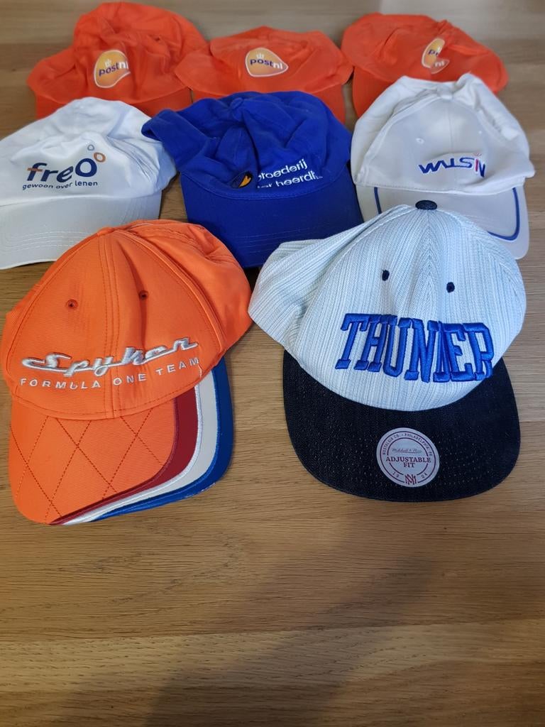 Diverse collectie petten 7 stuks, Kleding | Heren, Hoeden en Petten, Pet, Diverse merken, Gedragen, One size fits all