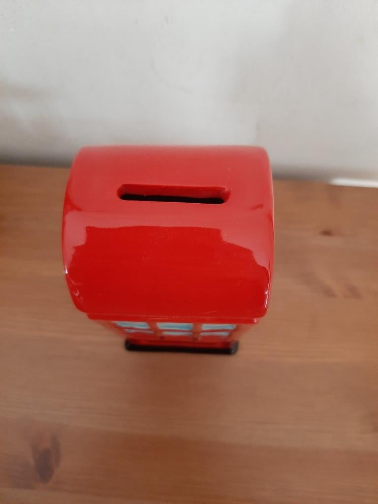 Telefooncel spaarpot 17 cm, Ophalen of Verzenden, Zo goed als nieuw, Steen, Aardewerk of Keramiek, Dier