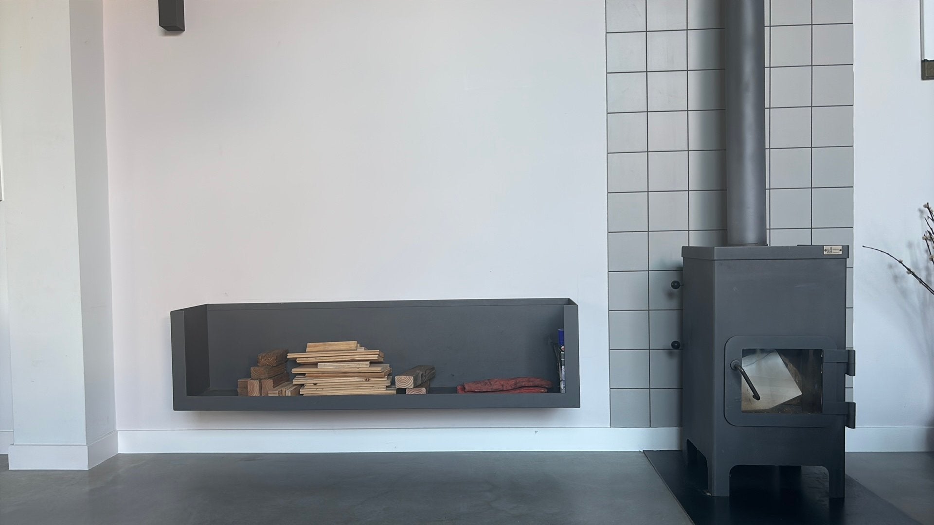 Dik Geurts hout bak, Huis en Inrichting, Kachels, Ophalen, Zo goed als nieuw, Hout, Houtkachel