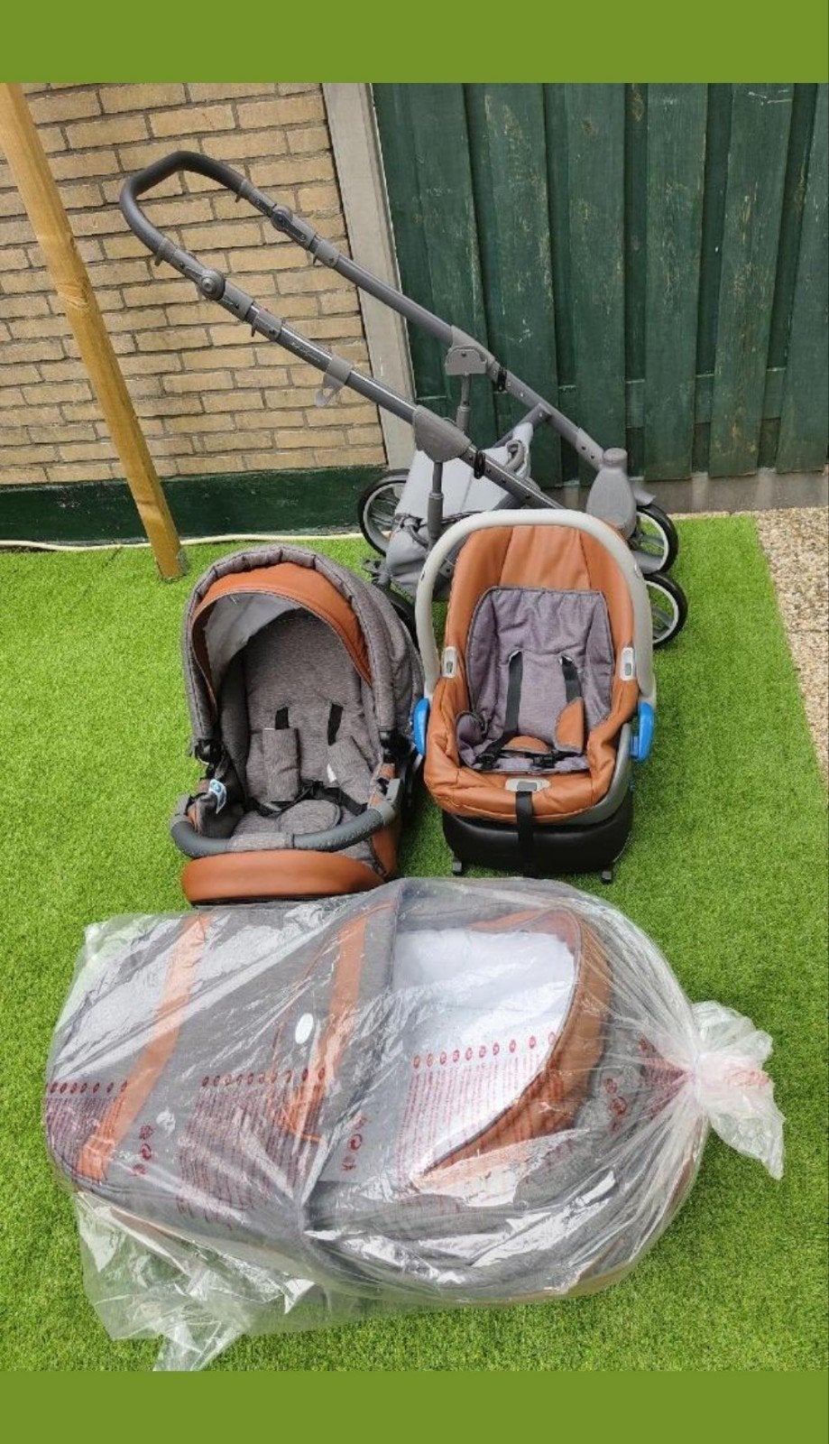 Complete 3-in-1 kinderwagen + autostoel + Isofix | Baby Merc, Ophalen, Zo goed als nieuw, Overige merken