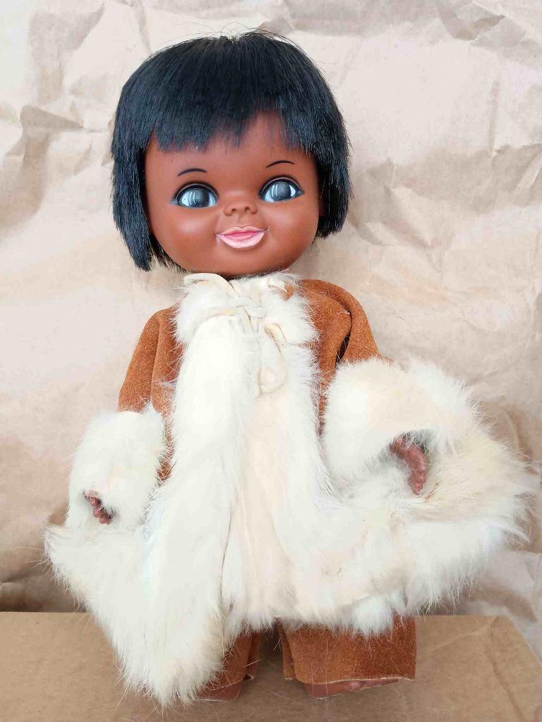 Vintage Reliable Toy Co Ltd Eskimo uit 1969. Made in Canada, Ophalen of Verzenden, Gebruikt, Pop