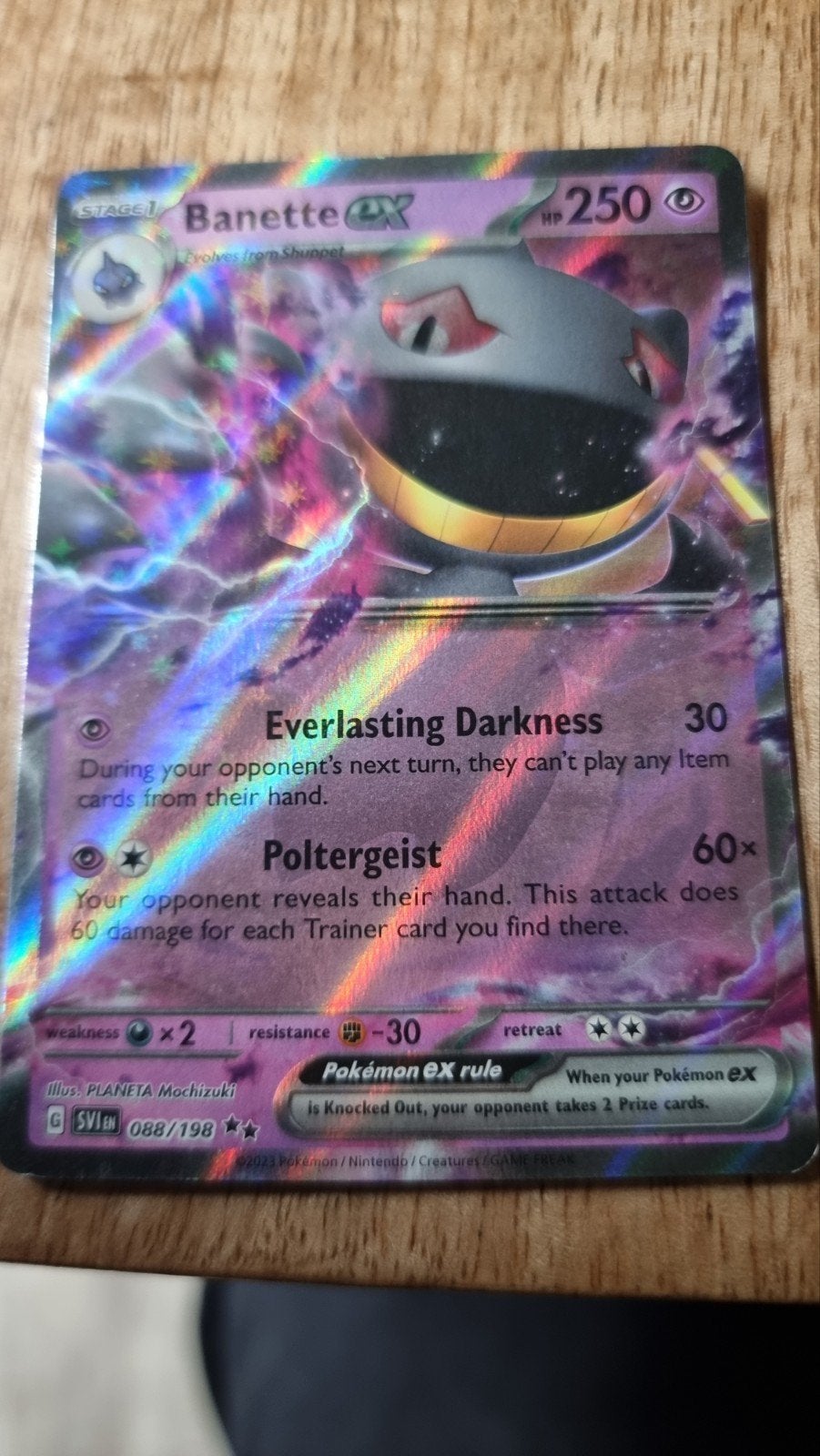 Pokémon Kaart Banette EX 088/198, Verzenden, Zo goed als nieuw, Losse kaart, Foil
