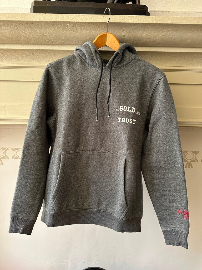 In Gold We Trust Hoodie - Grijs, Ophalen of Verzenden, Zo goed als nieuw, In Gold We Trust, Grijs