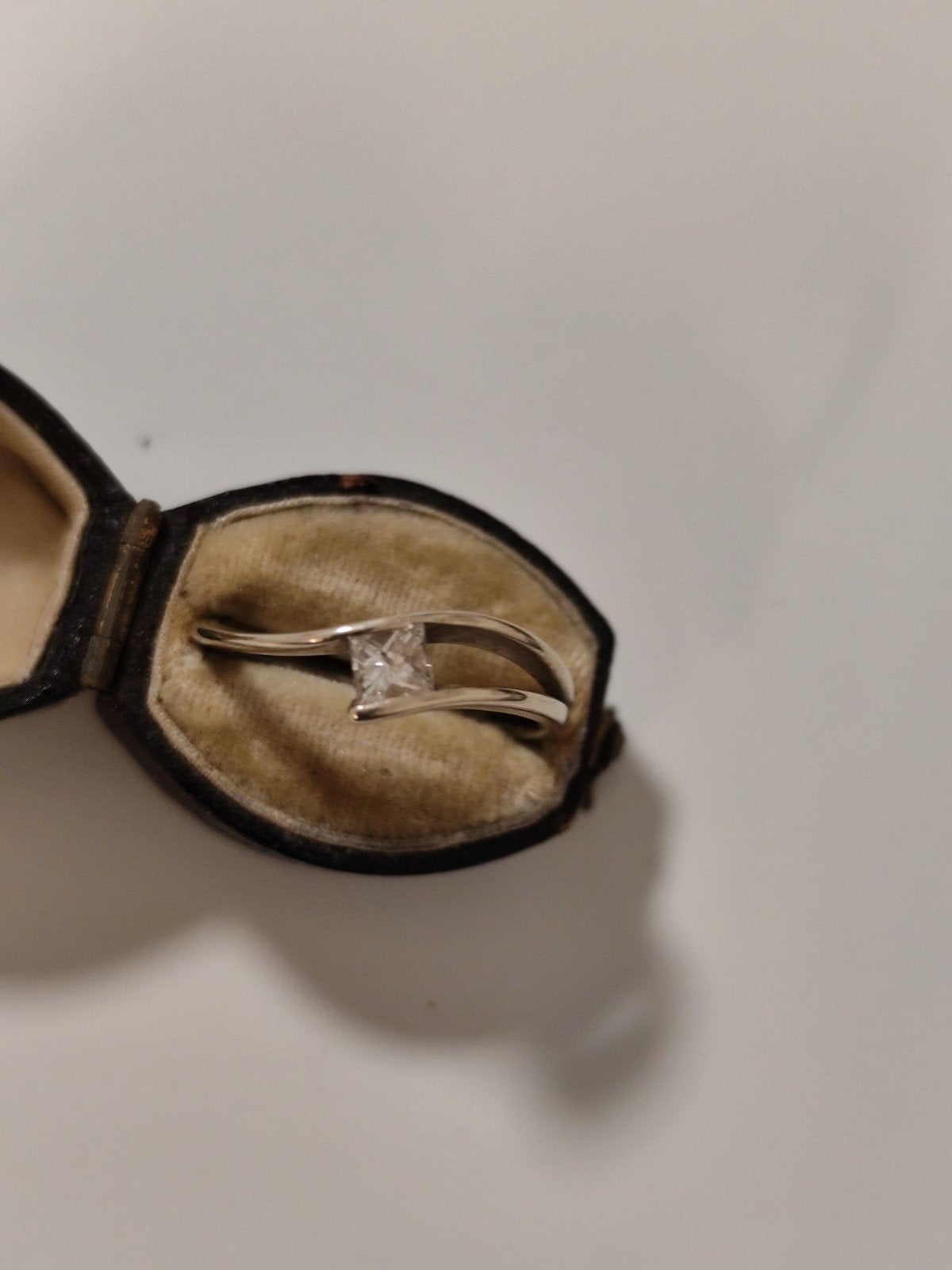 wit gouden ring, Verzenden, Wit, Dame, Goud