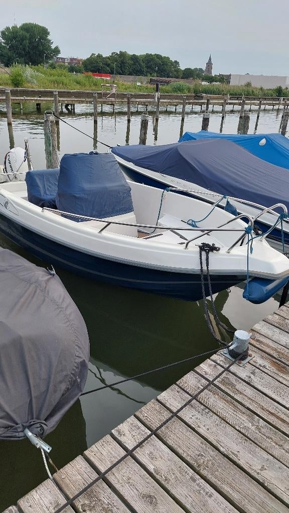 Uttern S52 met 90 pk Evinrude Etec en Pega trailer., Gebruikt, Ophalen, 70 pk of meer, 3 tot 6 meter