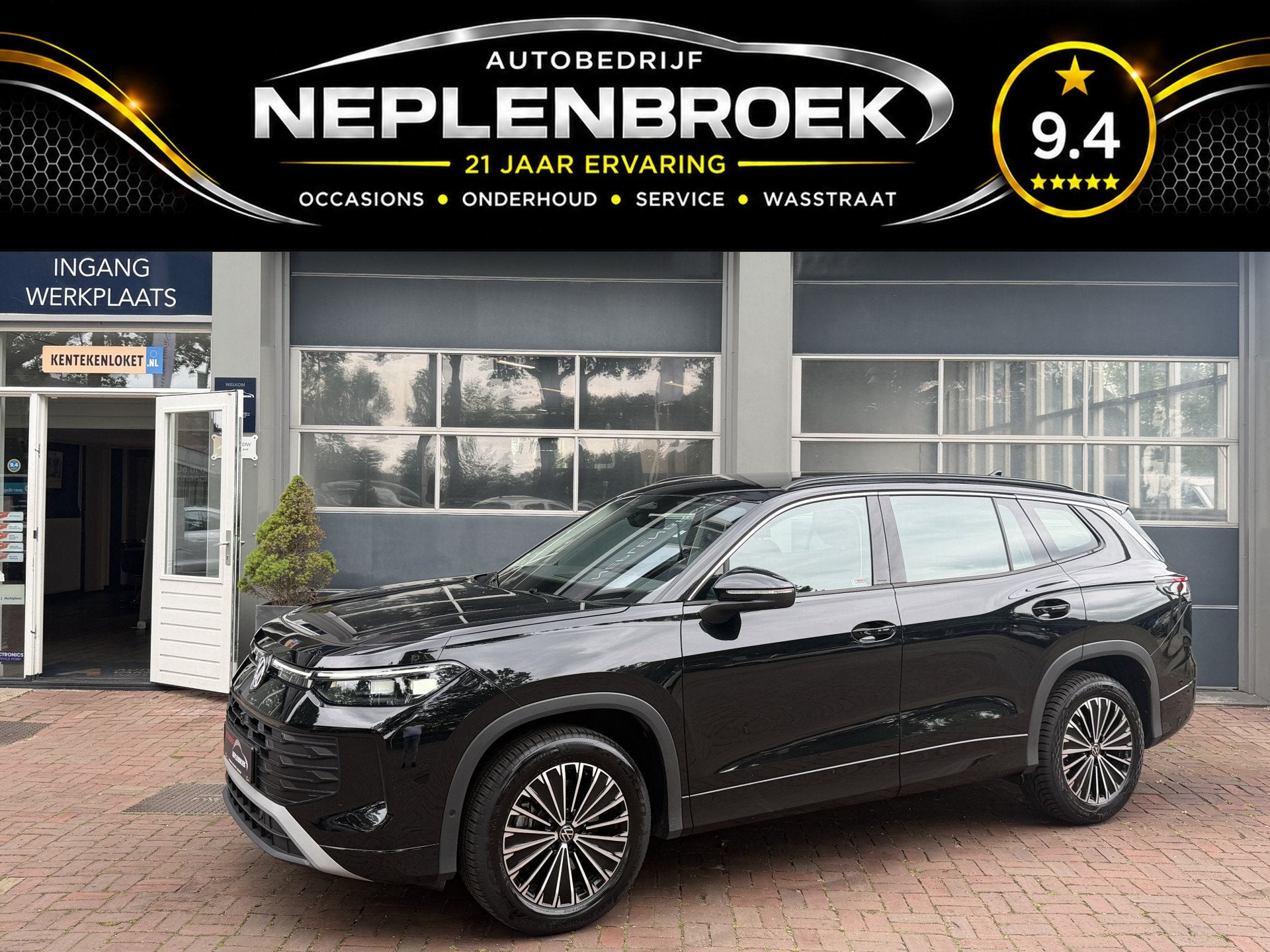 Volkswagen Tayron 1.5 eHybrid Life Edition 7-pers Bj 2025 km, Auto's, Stof, 4 cilinders, 1848 kg, 7 stoelen