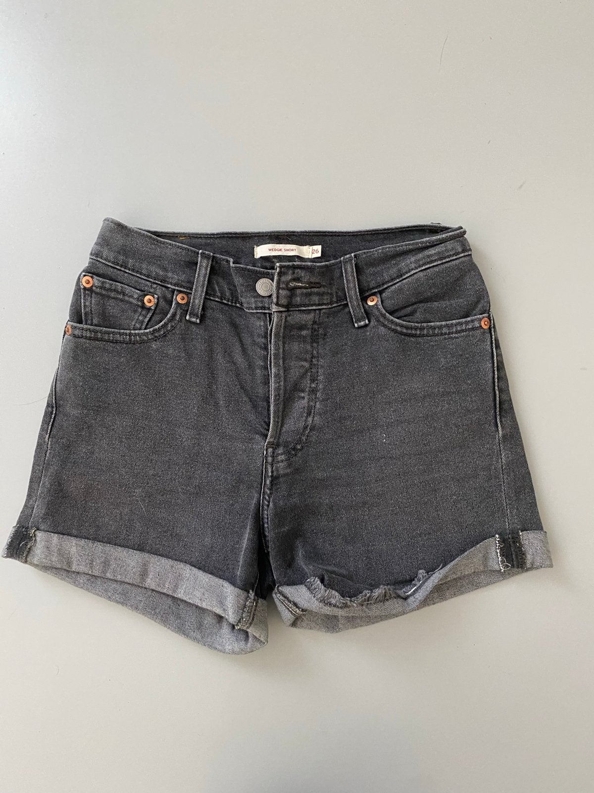 Levi's Wedgie Short - Zwarte denim shorts, Kort, Zwart, Ophalen of Verzenden, Zo goed als nieuw