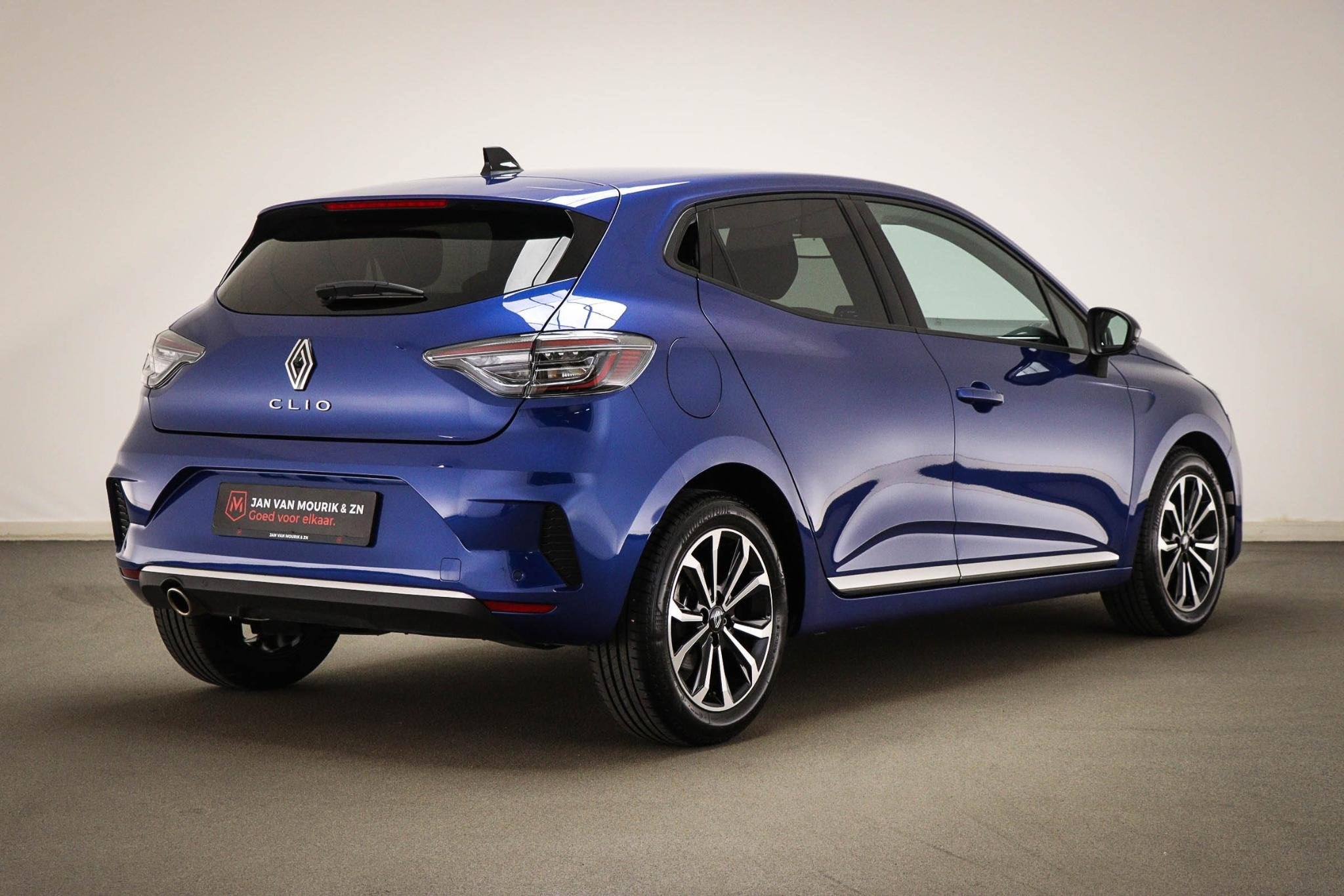 Renault Clio 1.0 TCe 90 GPF techno | LED | DAB | APPLE | 360, Auto's, Gebruikt, Met garantie (alle), Blauw, Leder en Stof
