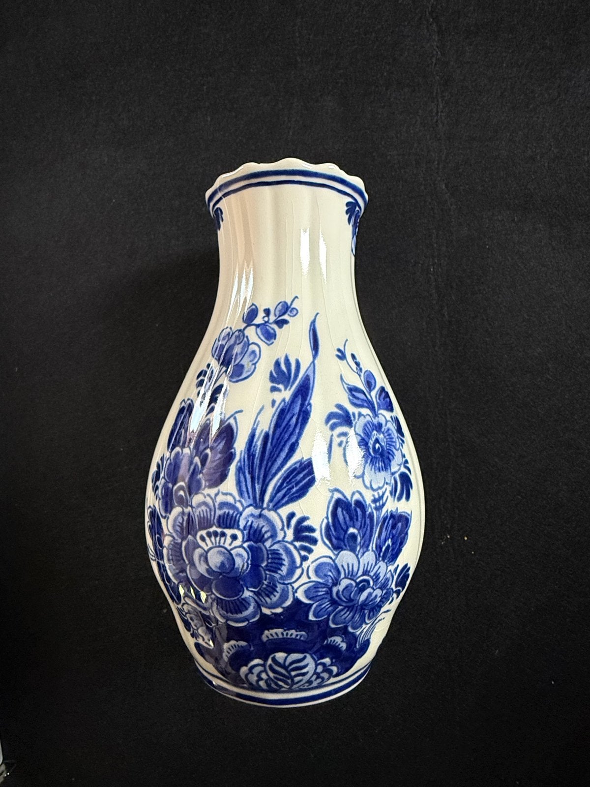Delfts Blauw Flora Keramiek Vaasje - Handwerk, Antiek en Kunst, Antiek | Vazen, Ophalen of Verzenden