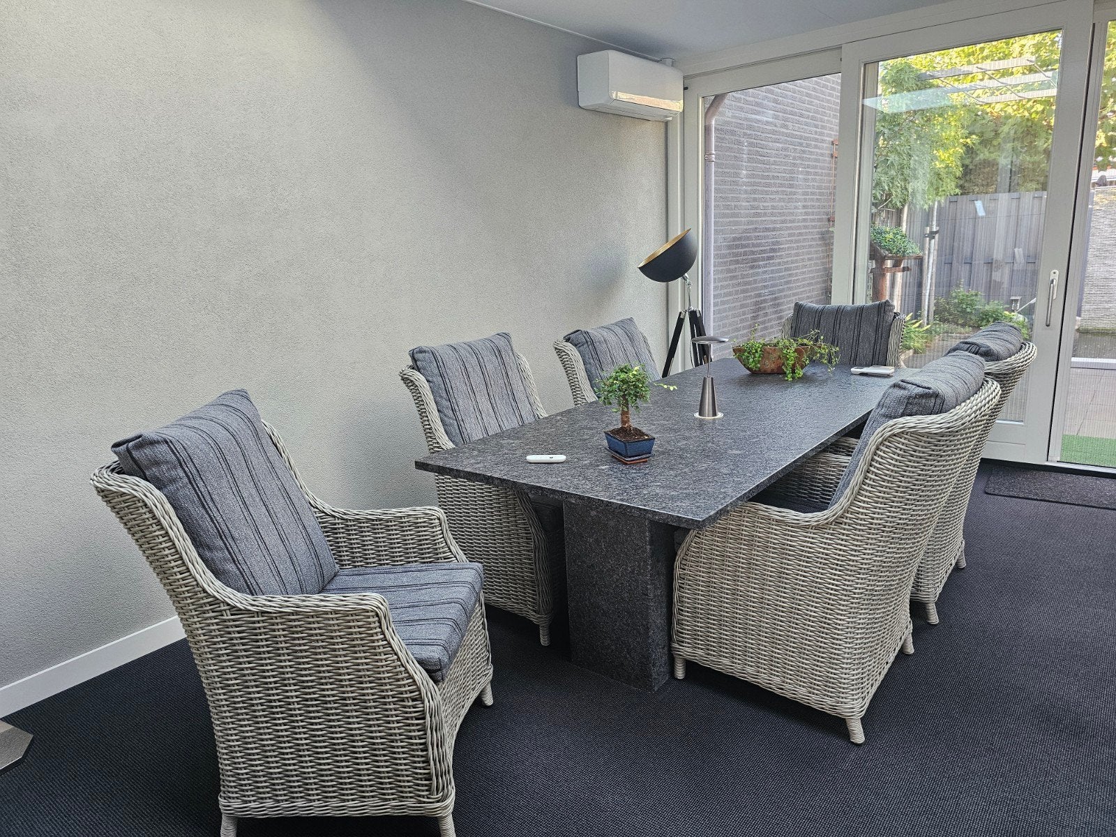 Zgan luxe set inclusief kussens en hockers, Ophalen, Zo goed als nieuw