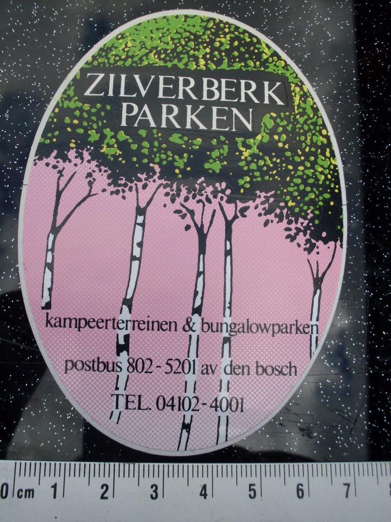 sticker zilverberk parken kampeerterreinen bungalowparken, Verzenden, Zo goed als nieuw, Bedrijf of Vereniging