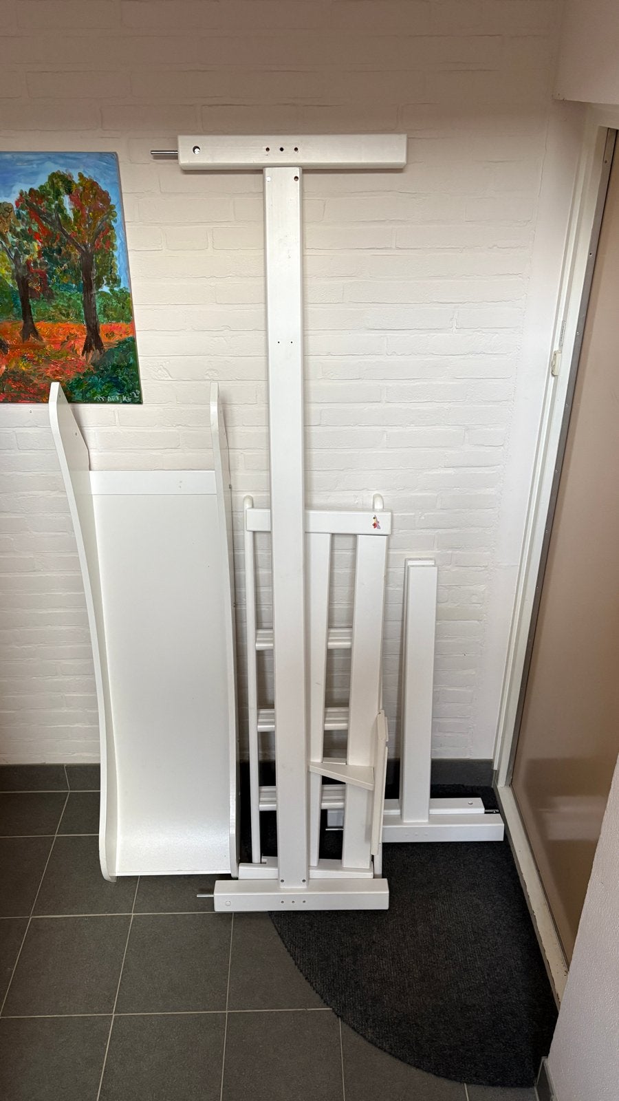 Hoppekids Premium Halfhoog module + Glijbaan & Trap 90x200, Ophalen, Gebruikt, 90 cm, Eenpersoons