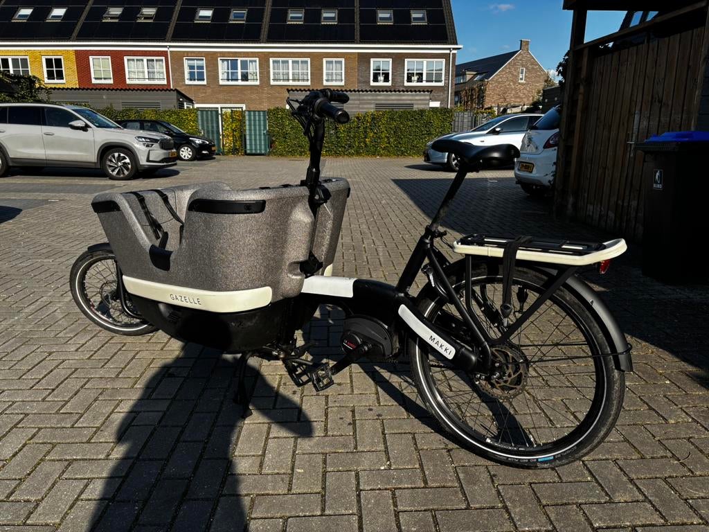 Gazelle Makki Load bakfiets | 500Wh | Recent onderhouden, Ophalen, Gebruikt, 3 kinderen, Elektrisch