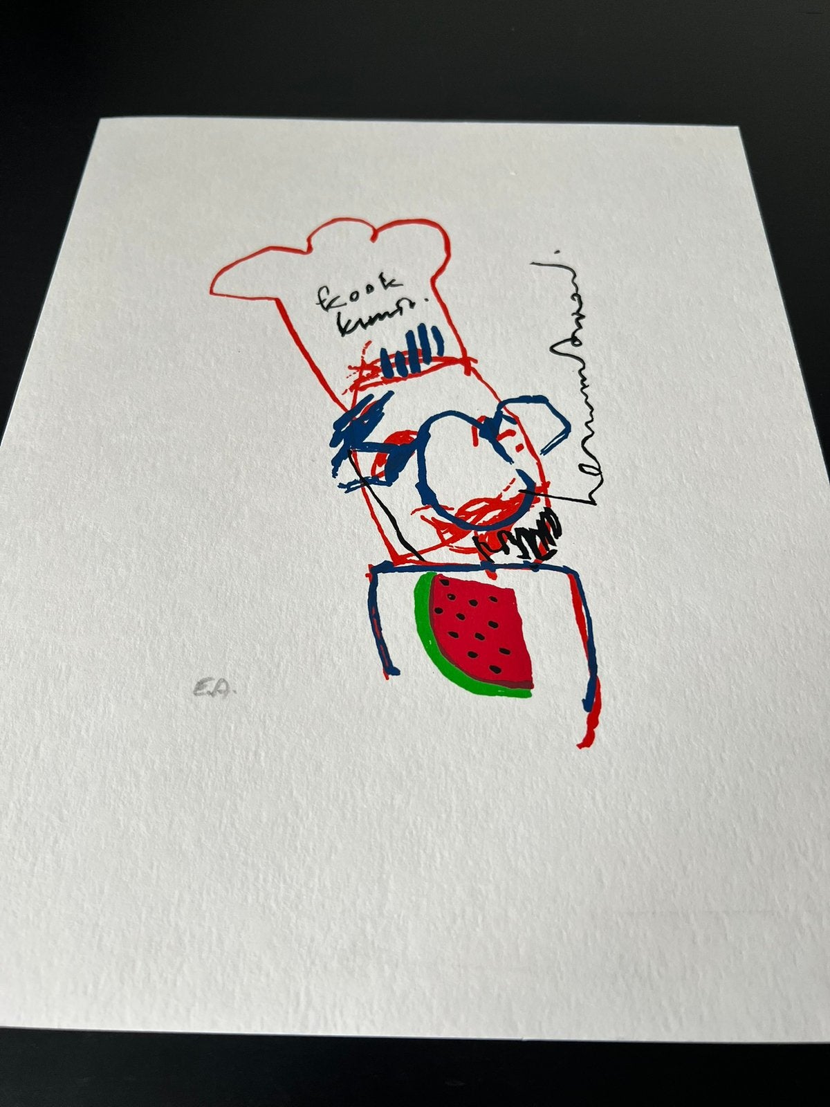 Herman Brood Kookkunst EA Zeefdruk, Antiek en Kunst, Ophalen of Verzenden, Zeefdruk