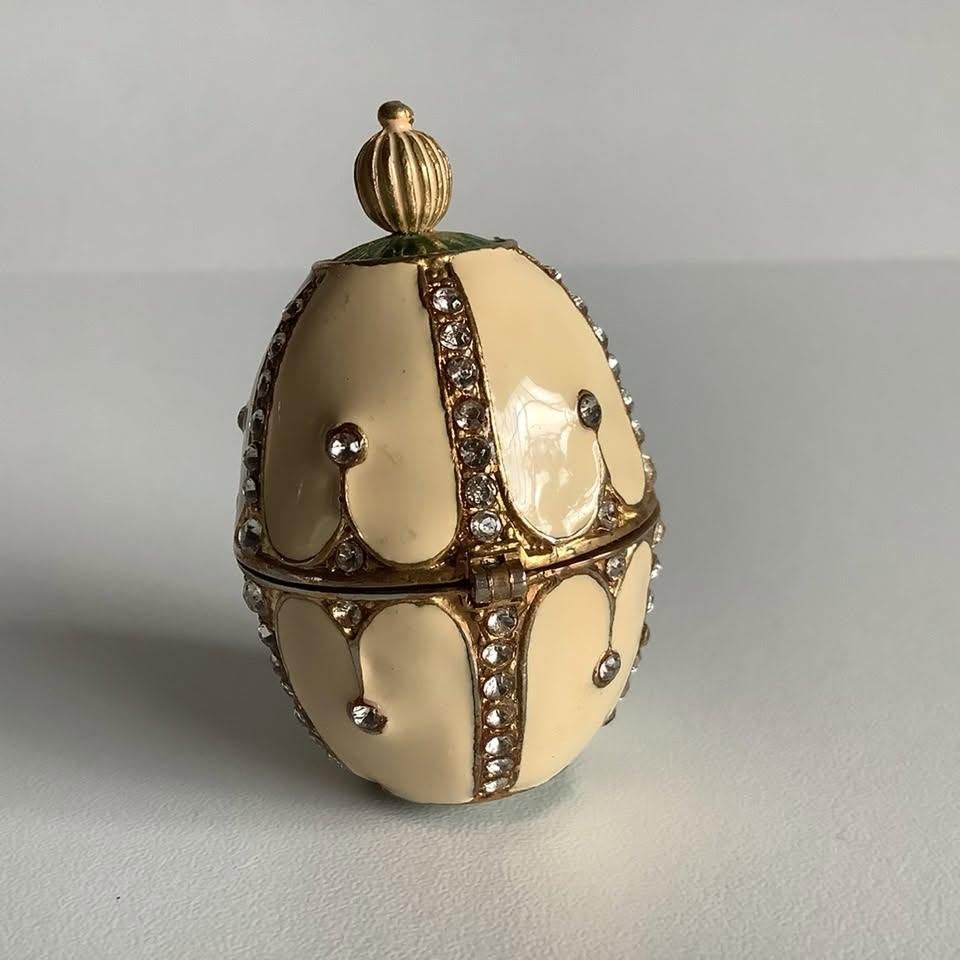 decoratief eivormig trinket boxje / juwelendoosje, Ophalen of Verzenden