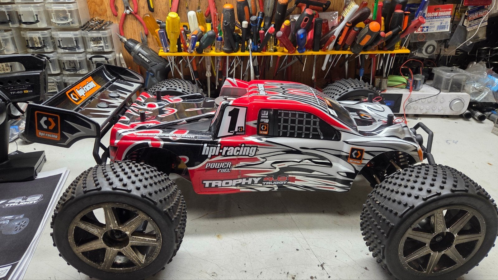 Te koop zogoed als nieuwe hpi trophy, Auto offroad, Ophalen of Verzenden, Zo goed als nieuw, Schaal 1:8