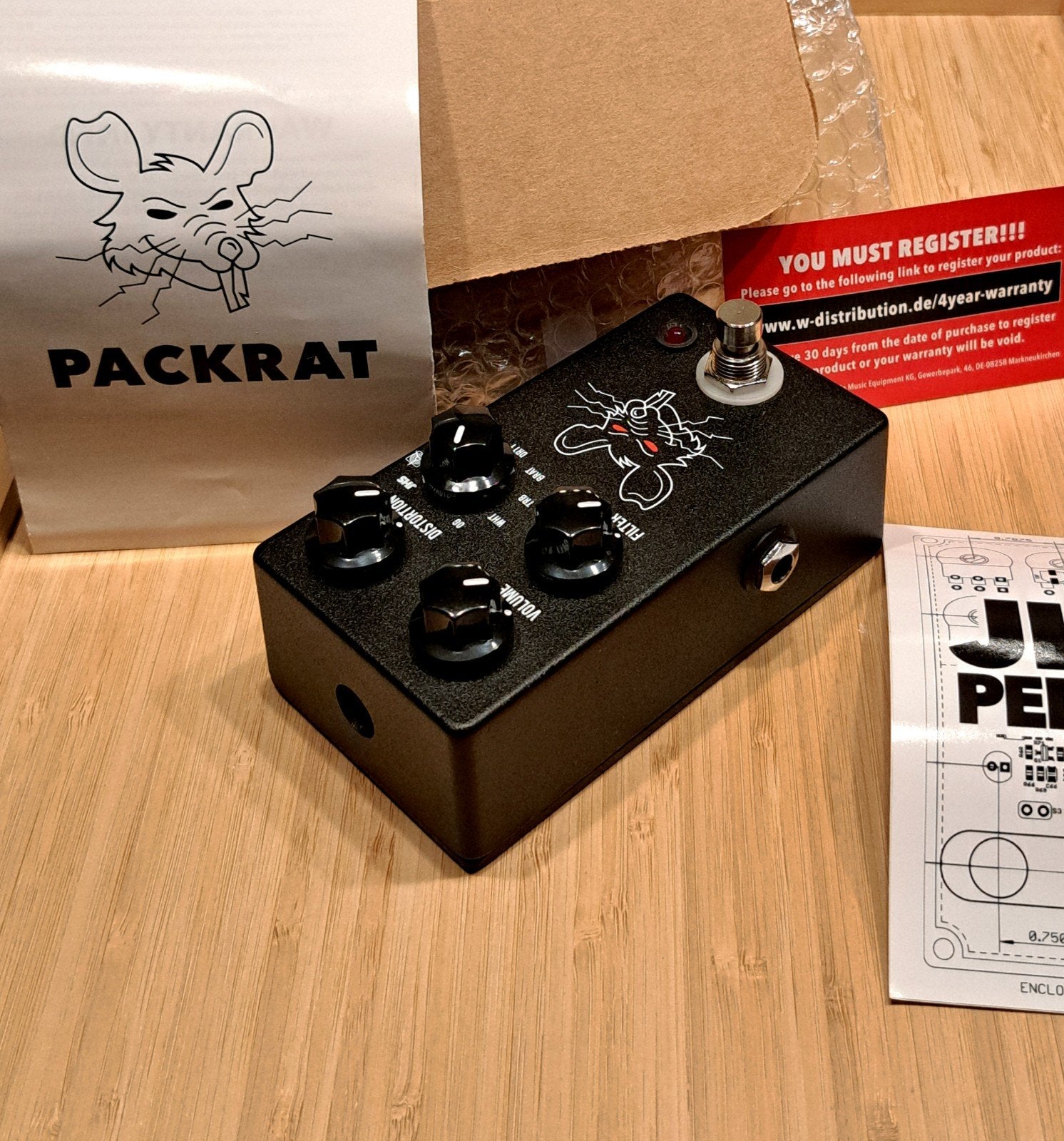 JHS Packrat als nieuw, Ophalen of Verzenden, Zo goed als nieuw, Distortion, Overdrive of Fuzz