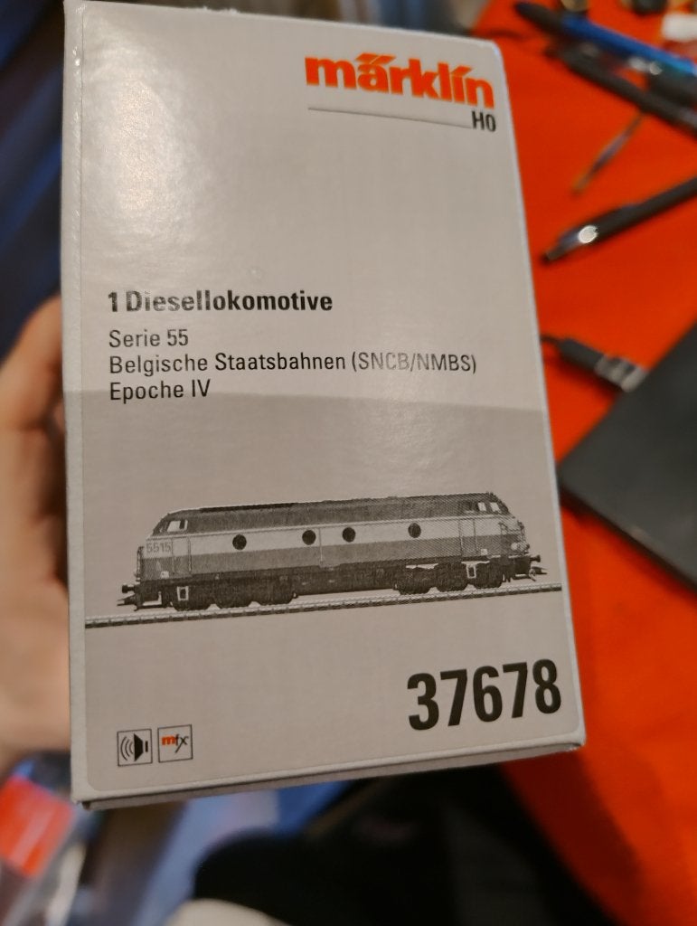 Märklin 37678 – SNCB/NMBS Serie 55, Wisselstroom, Locomotief, Ophalen of Verzenden, Zo goed als nieuw
