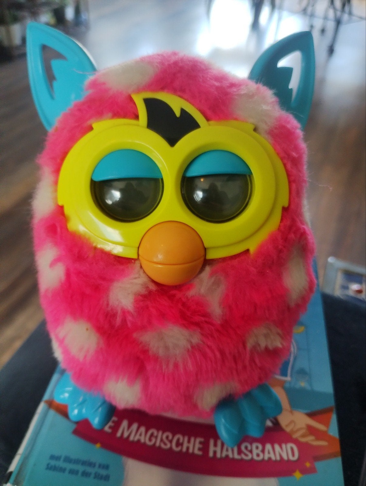 Roze Furby met witte vlekken - Interactief speelgoed, Ophalen of Verzenden