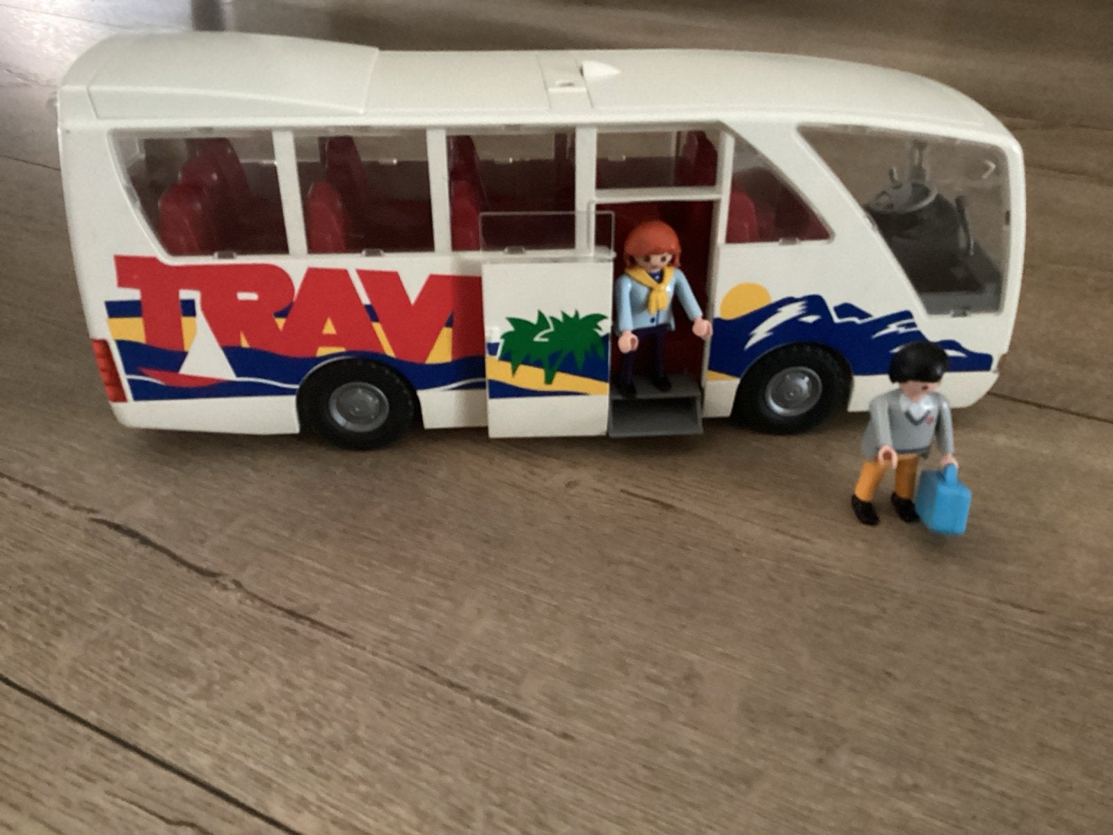 Playmobil Reisbus met figuren - Zo goed als nieuw, Ophalen of Verzenden, Zo goed als nieuw