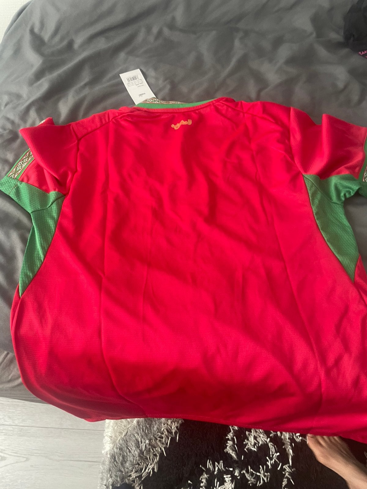 Marrokoaanse t-shirt thuis shirt, Kleding | Heren, Sportkleding, Ophalen, Zo goed als nieuw, Rood, Voetbal