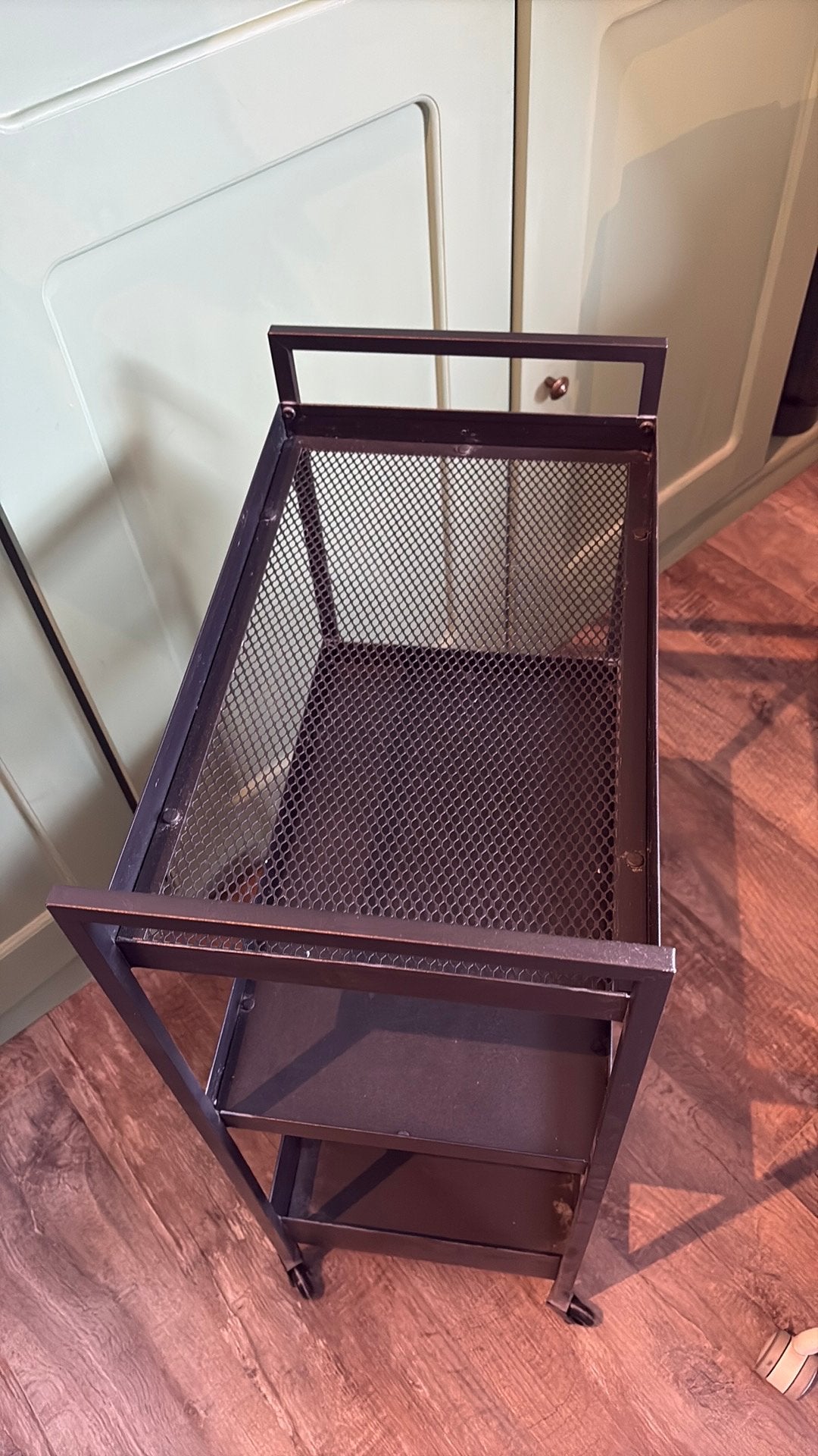 Rolkastje van IKEA zwart met wieltjes, Minder dan 55 cm, Zo goed als nieuw, Rechthoekig, Ophalen