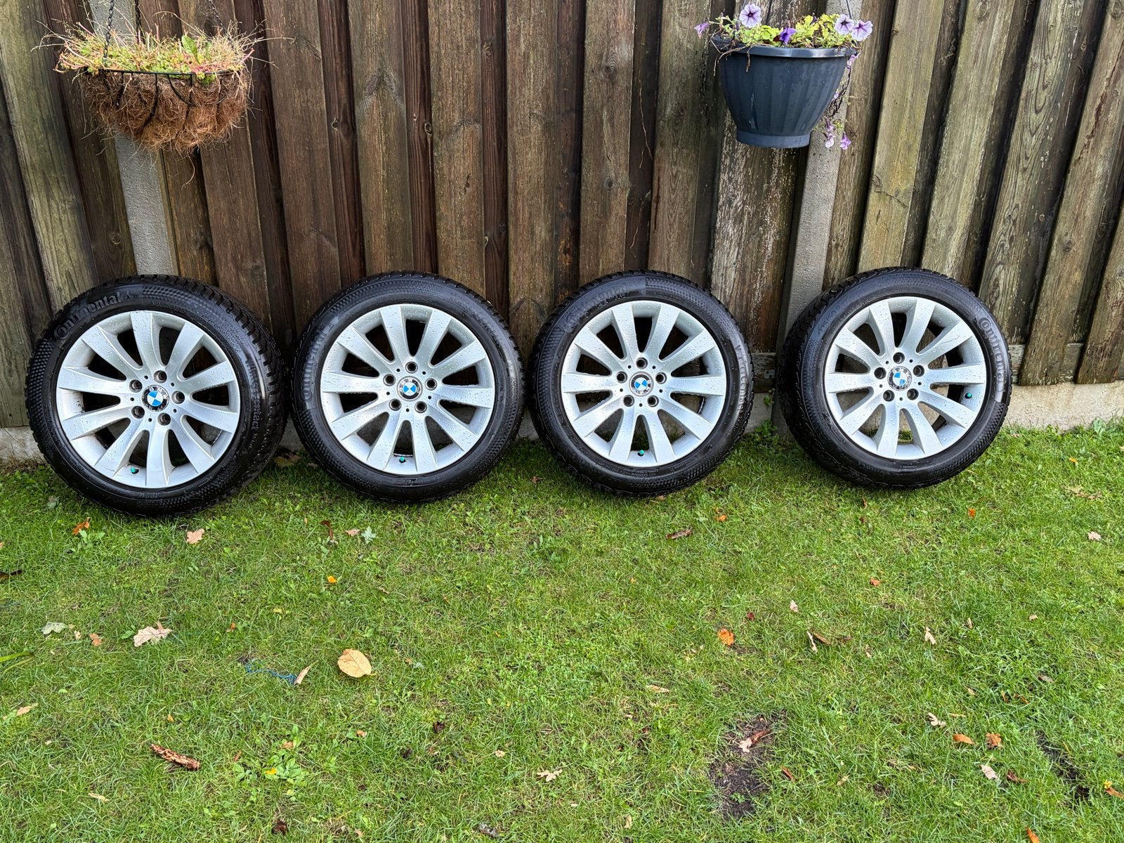 Originele BMW E61 velgen met nieuwe Continental winterbanden, Ophalen, Gebruikt, Banden en Velgen, 17 inch