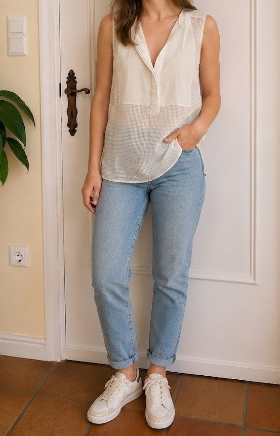 Massimo Dutti top – nieuw met kaartje – maat 36, Massimo Dutti, Beige, Nieuw, Ophalen of Verzenden