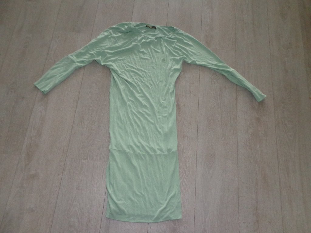 mintgroene jurk van Supertrash, maat M  wings dress, Maat 38/40 (M), Ophalen of Verzenden, Gedragen, Boven de knie