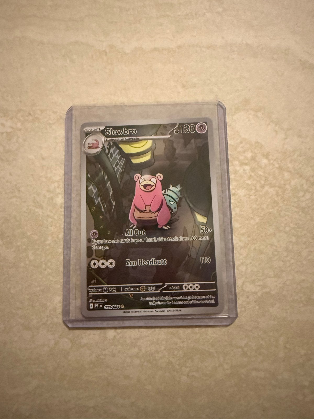 Slowbro 090/084 Pokémon kaart, Ophalen of Verzenden, Zo goed als nieuw, Losse kaart