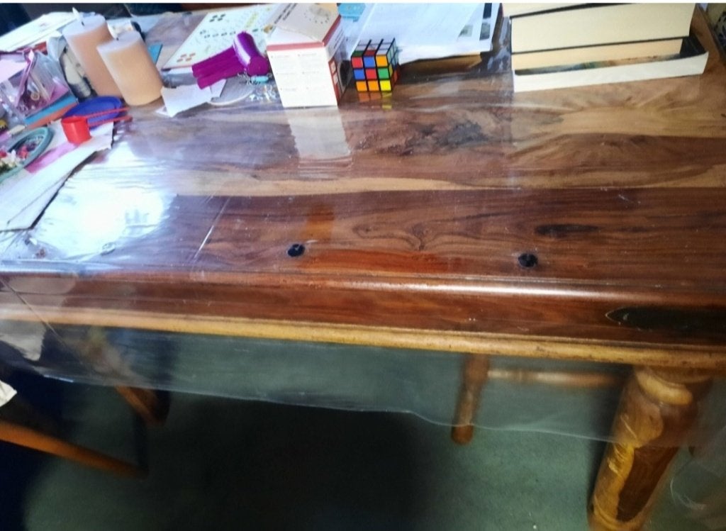 Eettafel koloniale eettafel, Ophalen, Gebruikt, 50 tot 100 cm, 150 tot 200 cm