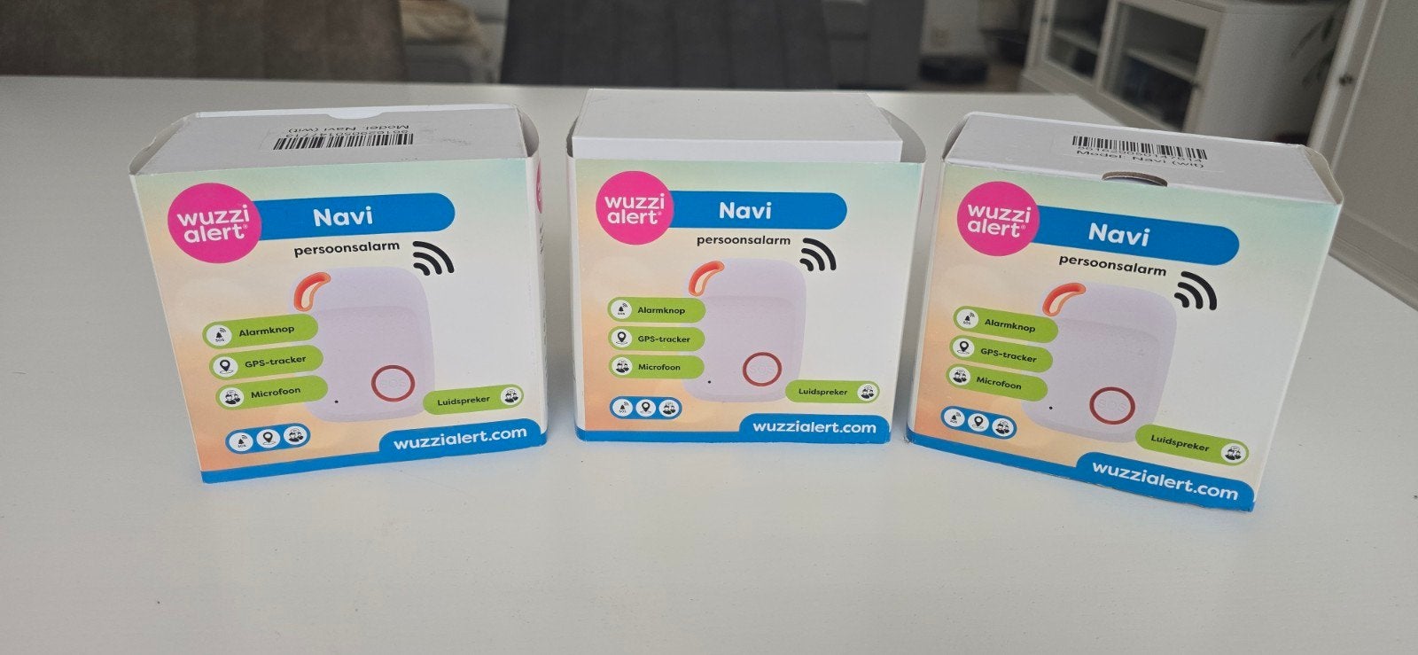 3x Wuzzi Alert Navi Persoonsalarm Wit -  70 euro per stuk, Ophalen of Verzenden, Nieuw
