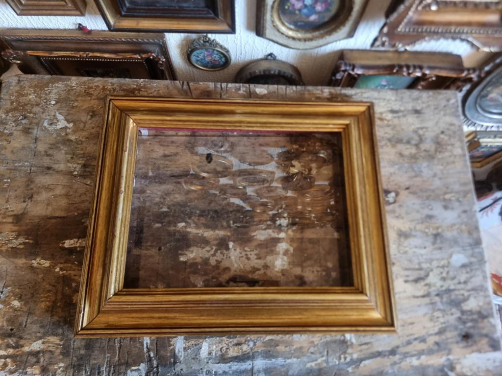 Oude houten gouden foto schilderij lijst H16, Ophalen of Verzenden