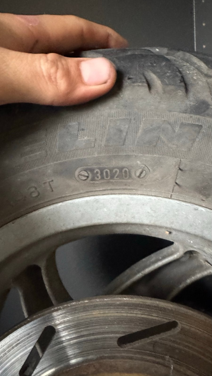 Typhoon XR / Gilera Stalker velg met goede band, Piaggio, Gebruikt, Overige typen, M