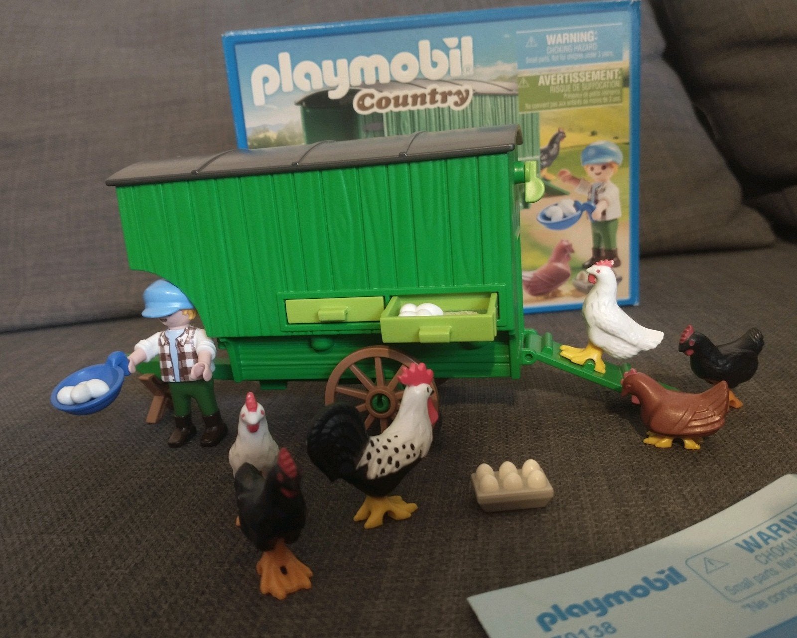 playmobil 70138 jongen met kippenhok en kippen, Complete set, Overige typen, Ophalen of Verzenden, Zo goed als nieuw