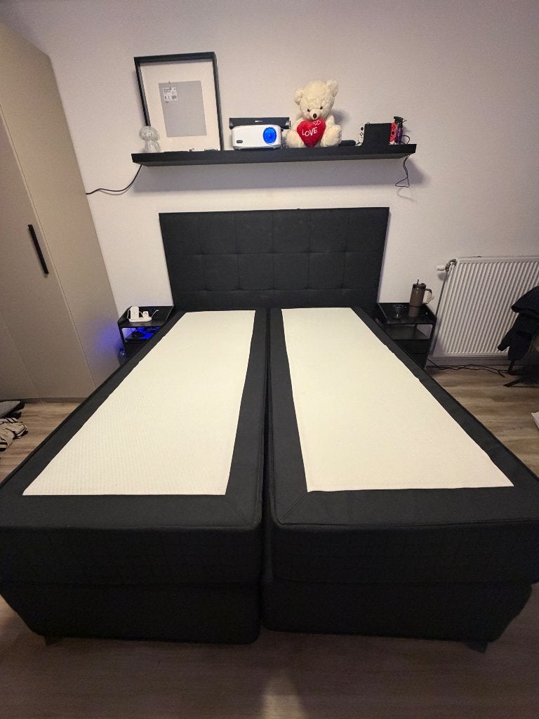 Swiss Sense elektrisch bed, Huis en Inrichting, Slaapkamer | Boxsprings, Ophalen, Zwart, Tweepersoons, Zo goed als nieuw