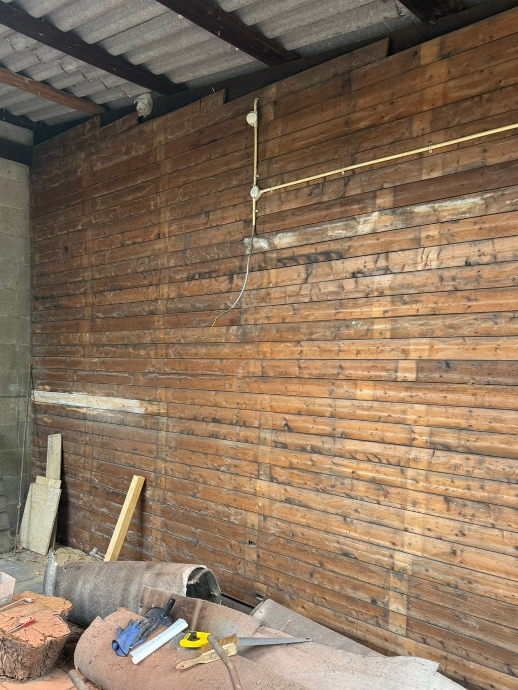 Oude planken mes en groef 16m2, Ophalen, Gebruikt, Minder dan 25 mm, Plank