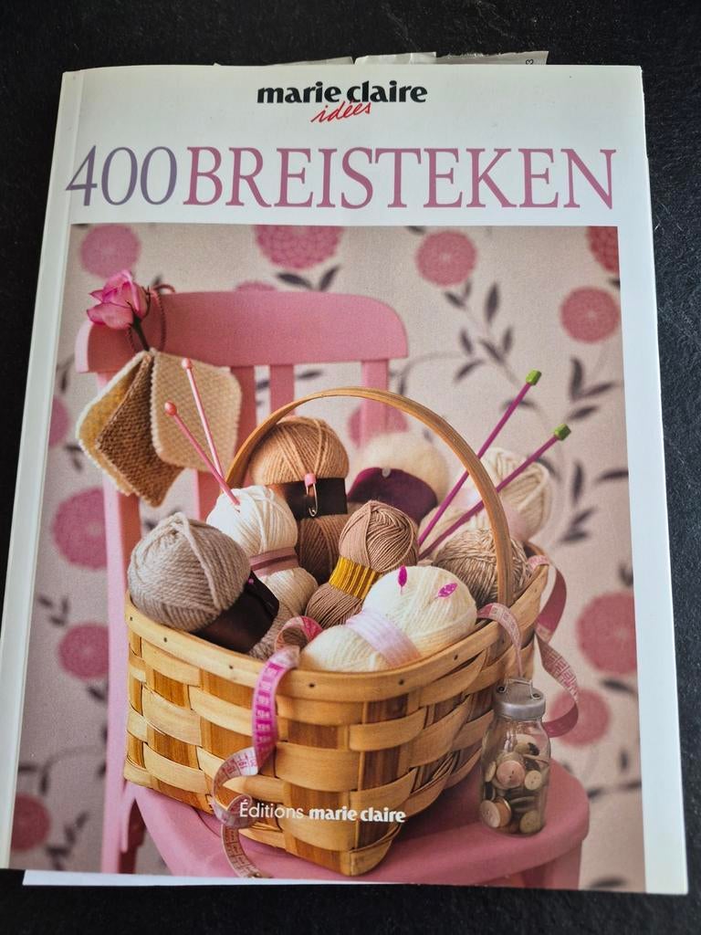 Marie Claire 400 Breisteken Boek, Hobby en Vrije tijd, Breien en Haken, Ophalen