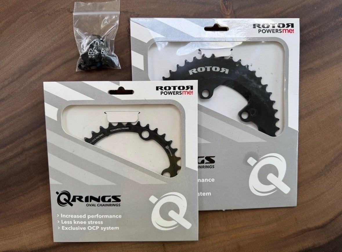 ROTOR QRing Oval bladenset 50/34 voor Shimano, Crankstel of Pedalen, Nieuw, Ophalen of Verzenden, Aluminium