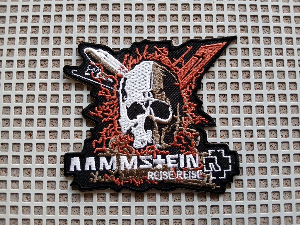 Rammstein zeer mooie reise reise shaped patch 11, Verzenden, Nieuw, Kleding