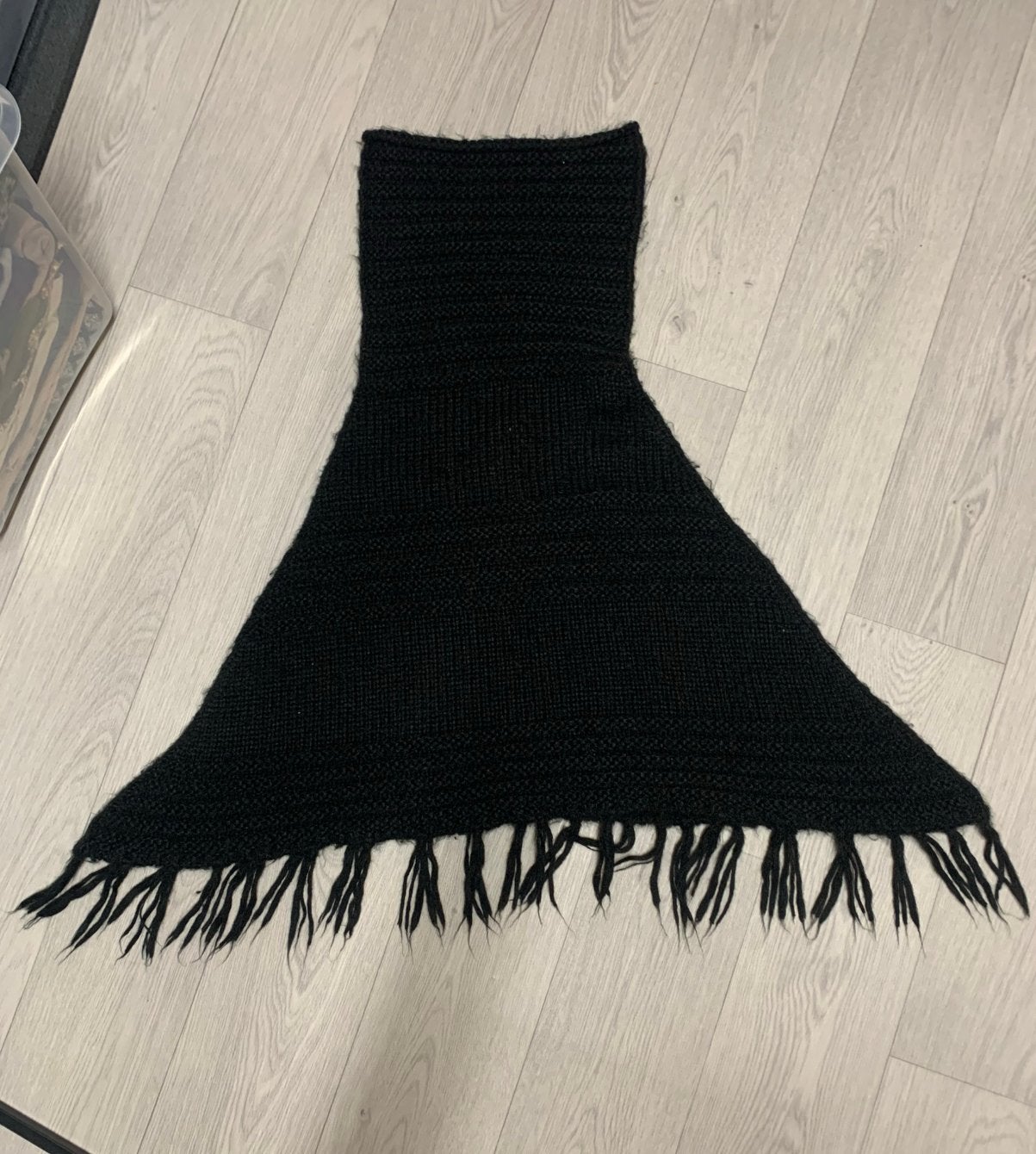 Zwarte poncho, Ophalen of Verzenden, Zo goed als nieuw, Meisje, Sjaal