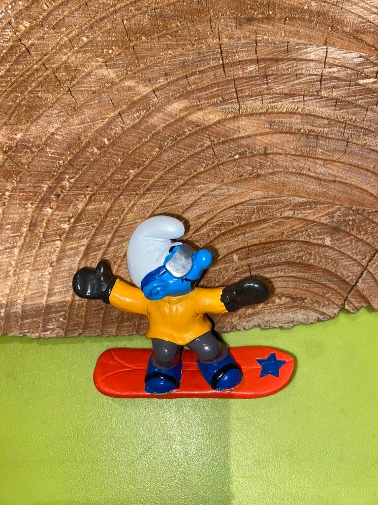 Smurfen snowboard smurf, Ophalen of Verzenden, Zo goed als nieuw, Verschillende Smurfen