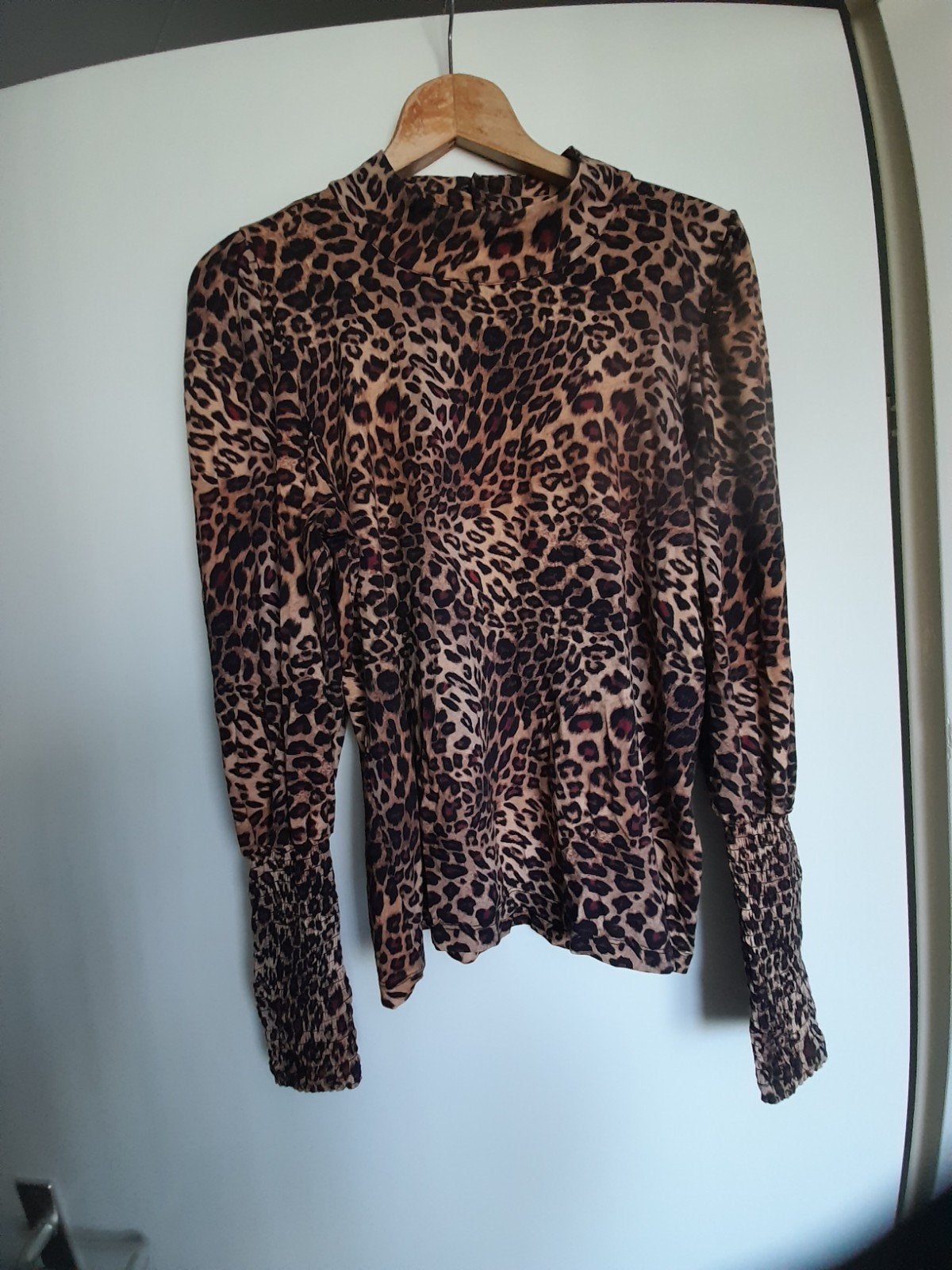 dames shirt blouse mt m/L, Maat 38/40 (M), Bruin, Juffrouw jansen, Ophalen of Verzenden