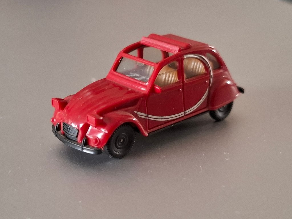1:87 Citroen 2CV rood Charleston Herpa € 6,50, Verzenden, Zo goed als nieuw, Auto, Herpa