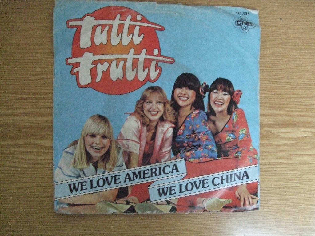 TUTTI FRUTTI    WE LOVE AMERICA WE LOVE CHINA, Cd's en Dvd's, 7 inch, Ophalen of Verzenden, Zo goed als nieuw, Pop