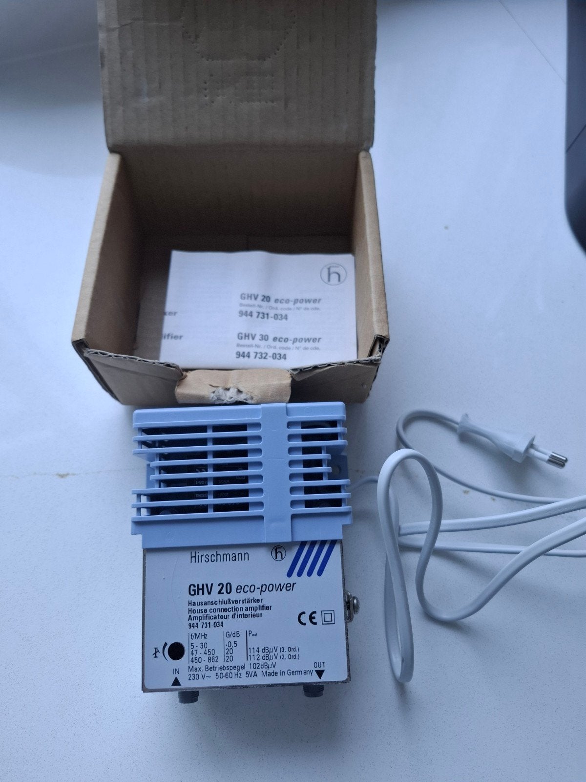 Nieuwe Hirschmann GHV 20 Eco Power signaal versterker, Ophalen of Verzenden