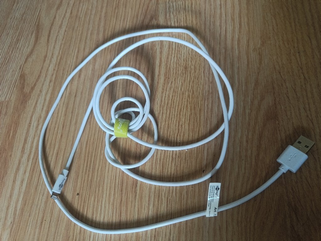 Goobay iphone oplaadkabel, Ophalen of Verzenden, Nieuw, Zwart, Zonder abonnement