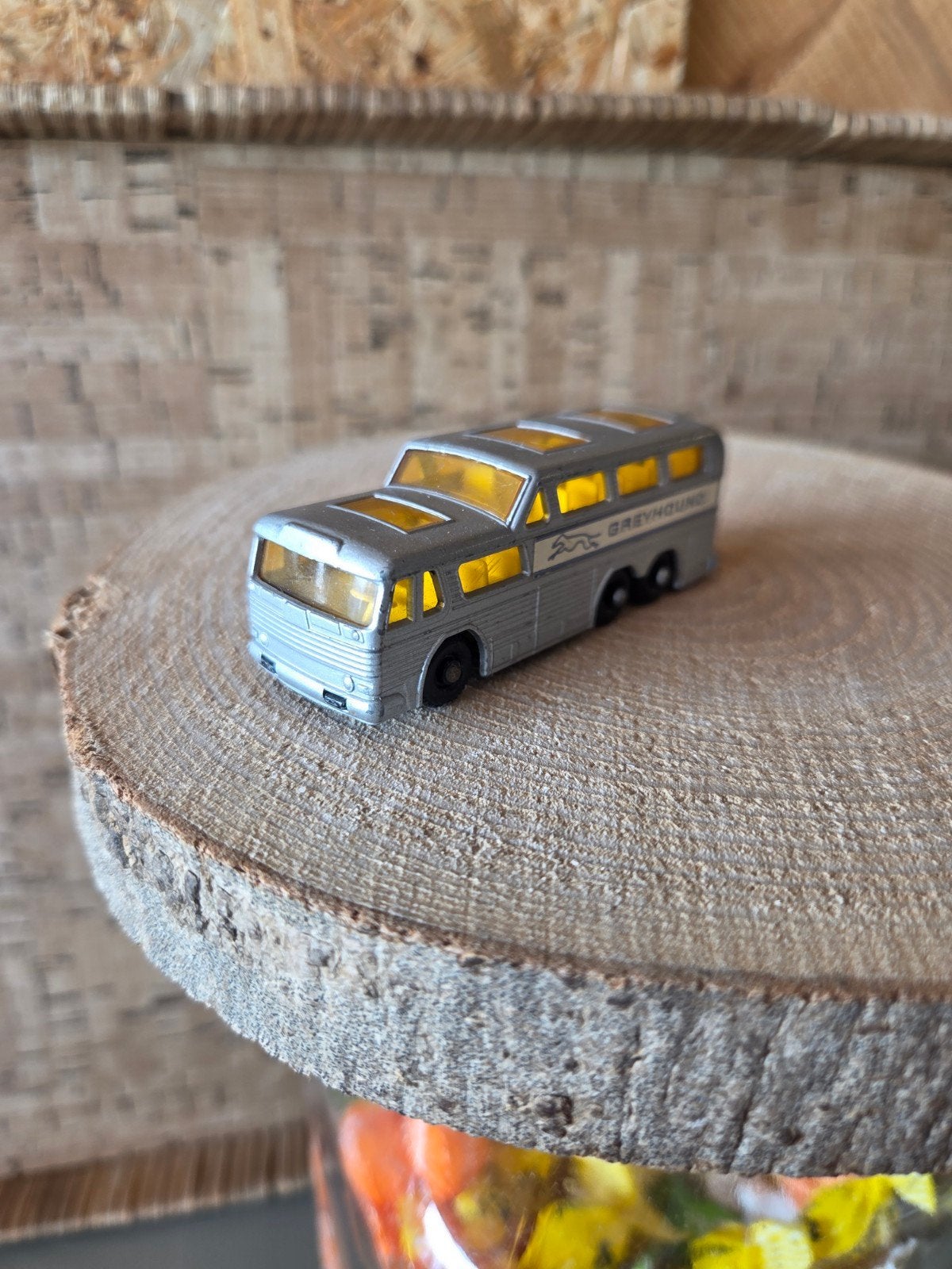 GMC PD 4501 Scenicruiser coach bus greyhound matchbox, Ophalen, Gebruikt, Bus of Vrachtwagen