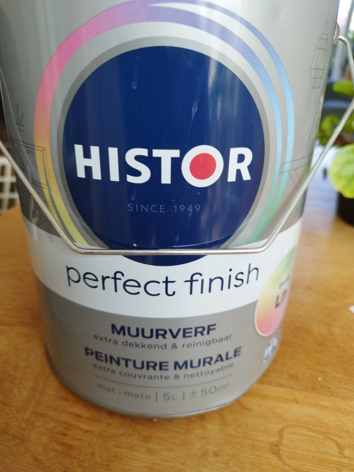 Histor Perfect Finish Muurverf RAL 7036 Platingrau (ca. 2L), Ophalen of Verzenden, Grijs, Minder dan 5 liter, Verf
